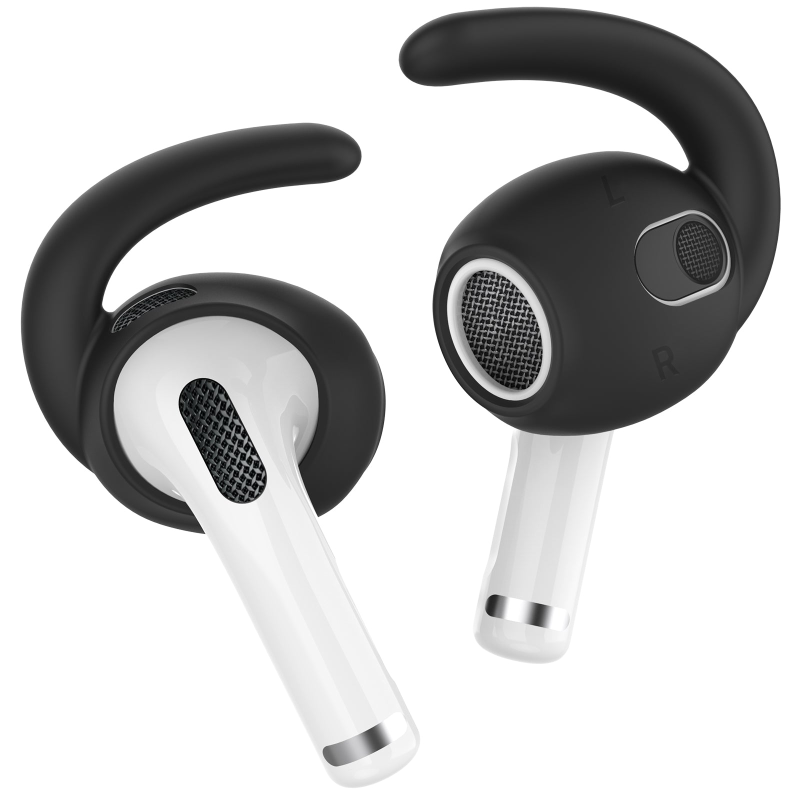 AHASTYLE PT60-3 3 Pairs L Size Earphone Tips for Apple AirPods 3 Anti-slip Earbuds Cover Soft Silicone Anti-lost Earhook Eartips AHASTYLE PT60-3 3 Pairs L Size Earphone Tips for Apple AirPods 3 Anti-slip Earbuds Cover Soft Silicone Anti-lost Earhook Eartips